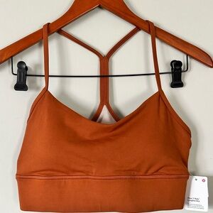 Lululemon Flow Y Nulu Longline Bra Size 10 NWT in sable